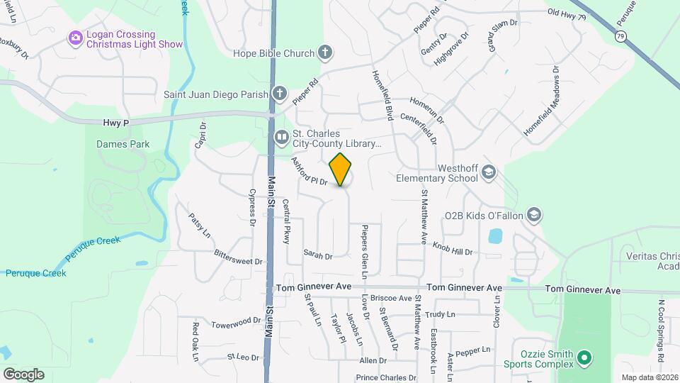 1203 Ashford Place Dr Map and Location Details