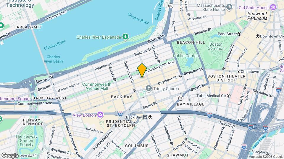 123 Newbury St Map and Location Details