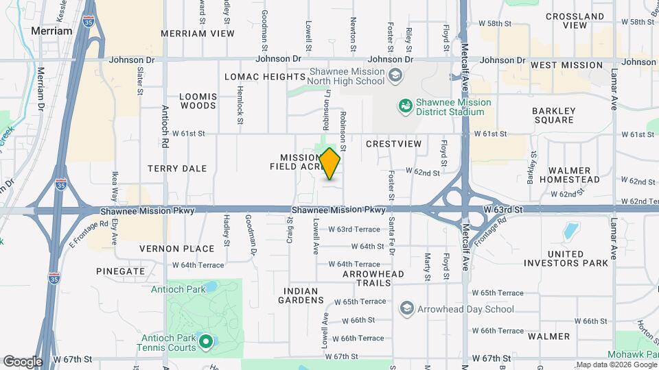 6224 Robinson St Map and Location Details
