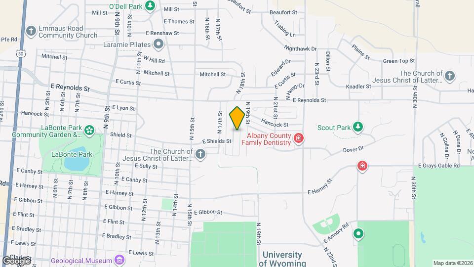 1269 N 18th St Map and Location Details