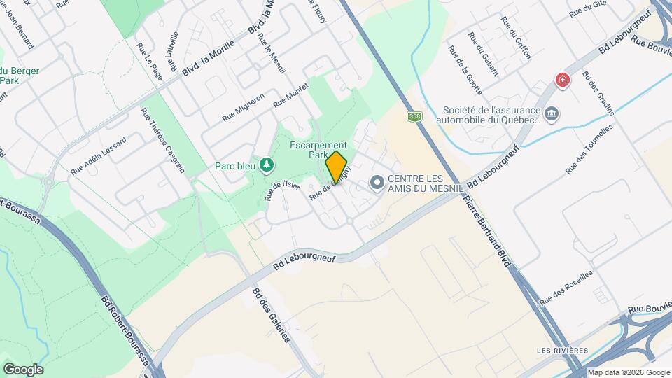 6400 Le Mesnil Rue Map and Location Details