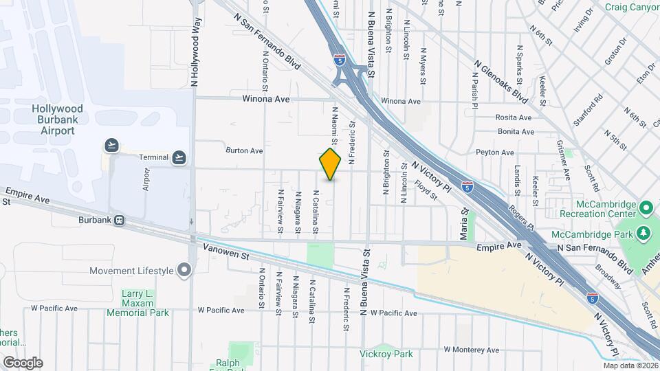 2327 N Naomi St Map and Location Details