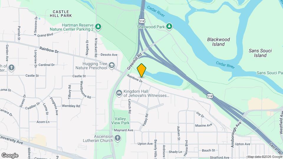 1404 Rainbow Dr Map and Location Details