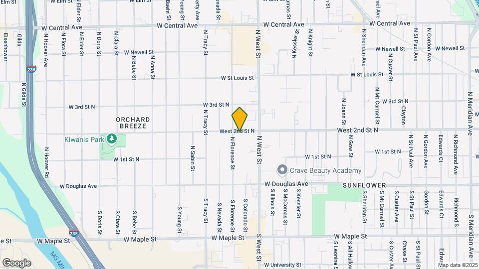 262 N Florence St Map and Location Details