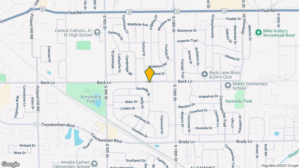 1129 Beck Ln Map and Location Details