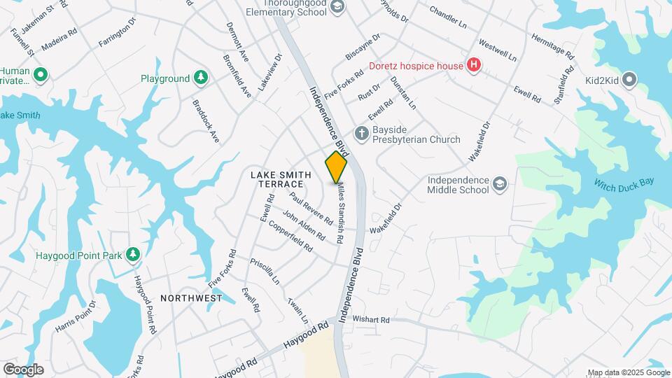 4629 Miles Standish Rd Map and Location Details