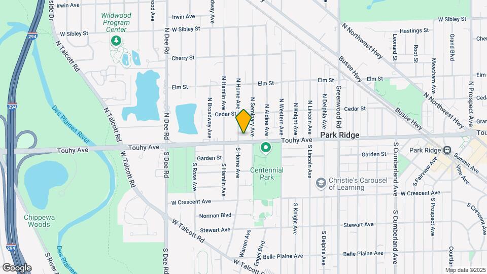 1716 W Touhy Ave Map and Location Details