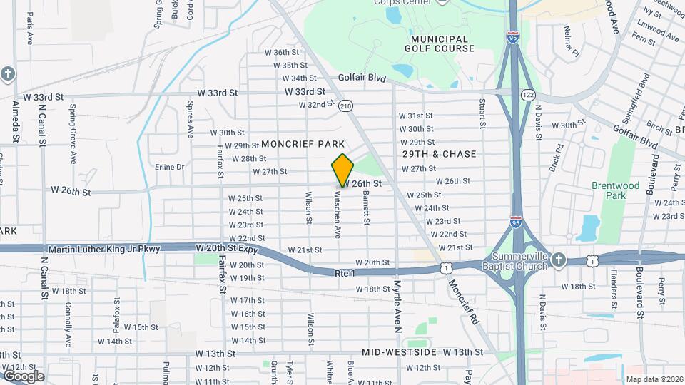 1463 W 25th St Map and Location Details