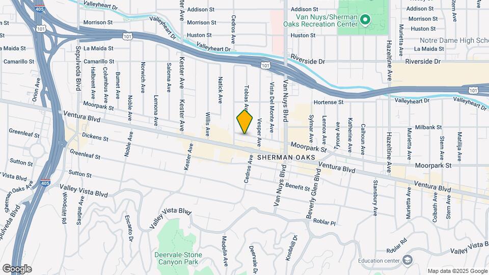 14636-14638 Moorpark St Map and Location Details
