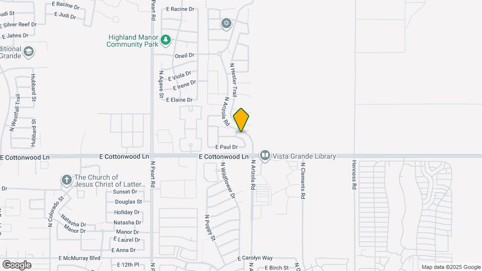 1666 E Lee Dr Map and Location Details