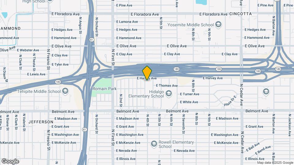 734 N Bond St Map and Location Details