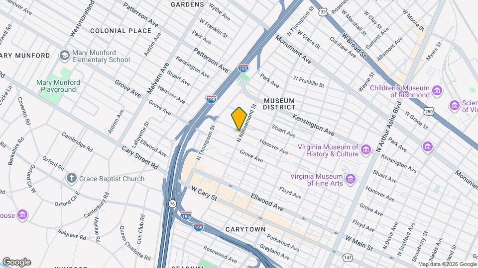 3503 Hanover Ave Map and Location Details