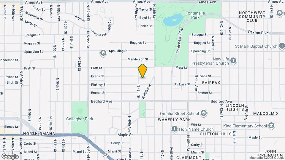3505 N 49th St Map and Location Details