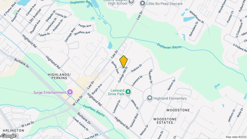 623 College Hill Dr Map and Location Details