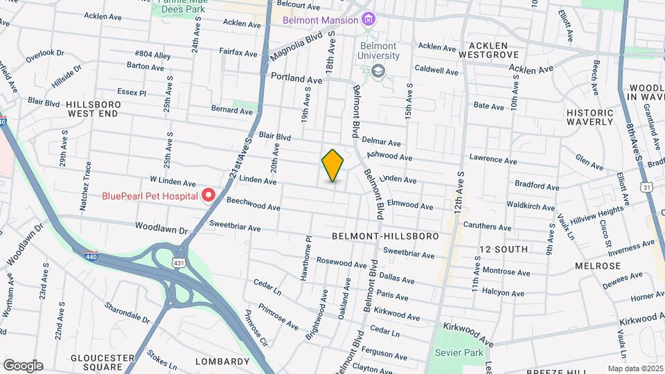 1718 Linden Ave Map and Location Details