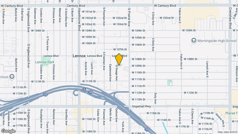 10920 S Osage Ave Map and Location Details