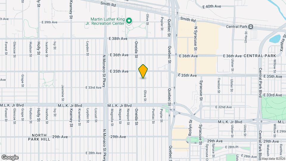 3341 Olive St Map and Location Details