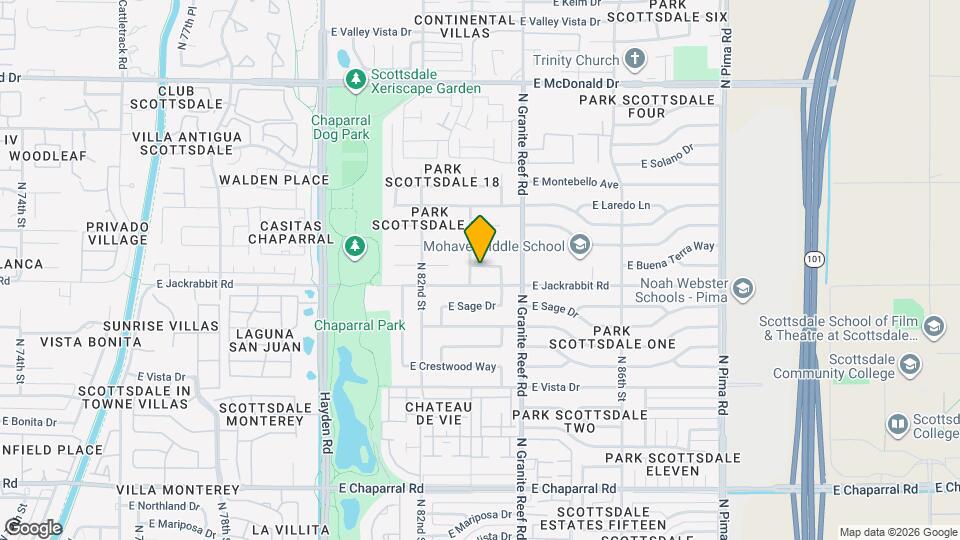 8307 E Arlington Rd Map and Location Details