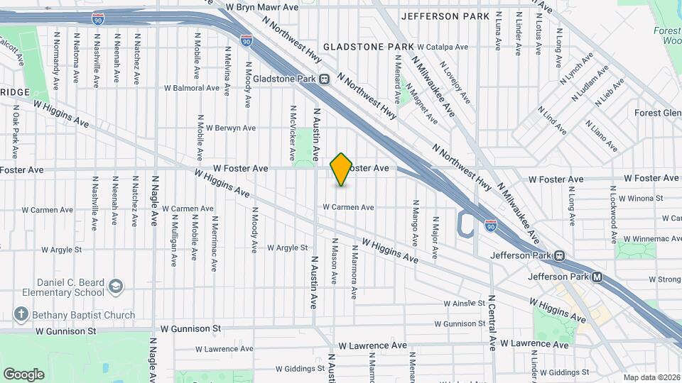 5125 N Mason Ave Map and Location Details