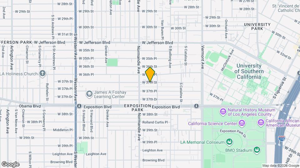 1340 W 37th St Map and Location Details