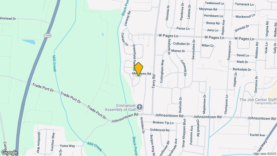 8906 Greenmoore Dr Map and Location Details