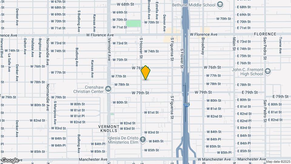 735 W 78th St Map and Location Details