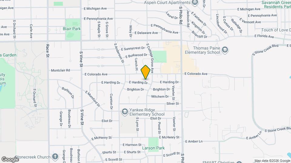 1002 E Harding Dr Mapa y Detalles de la Ubicación