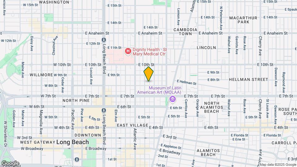 723 E 8th St Map and Location Details