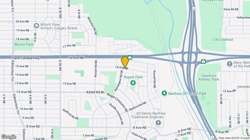 1107 15 Av NE Map and Location Details