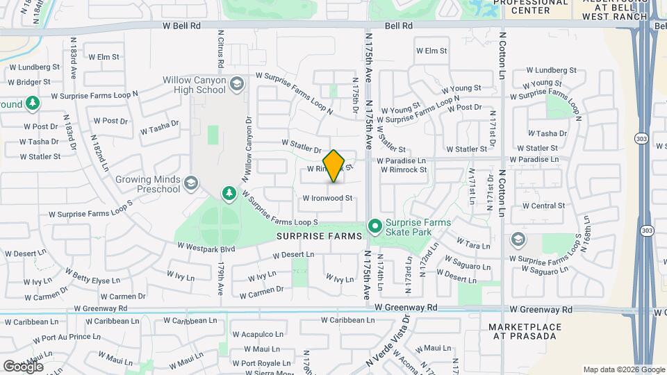 17585 W Marshall Ln Map and Location Details