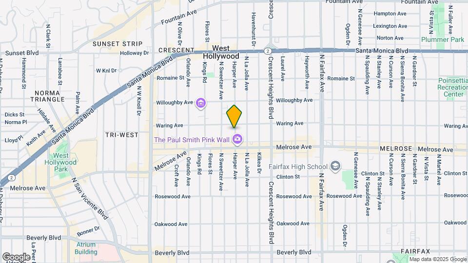 741 N Harper Ave Map and Location Details