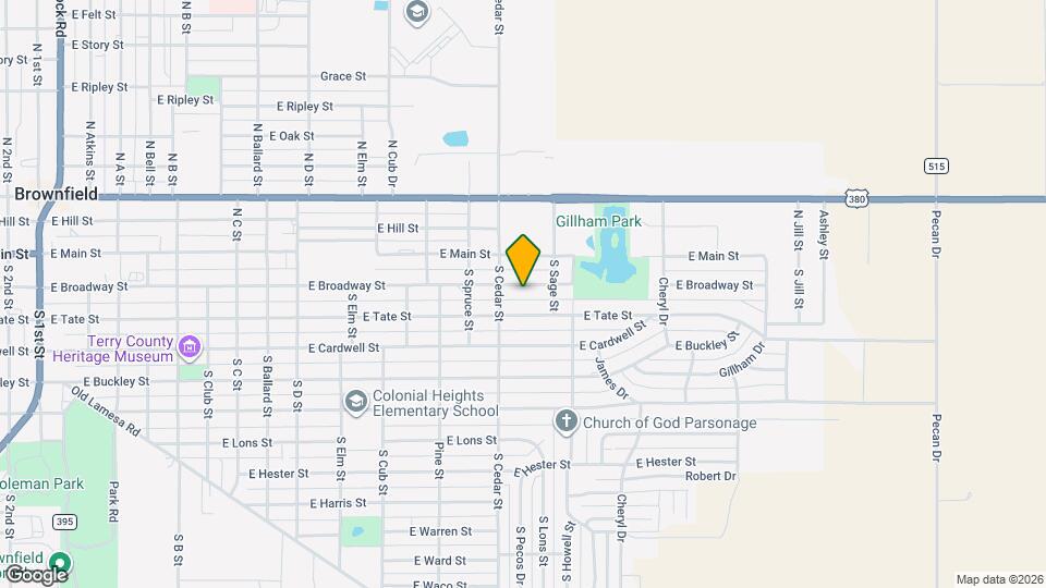 1408 E Broadway St Map and Location Details