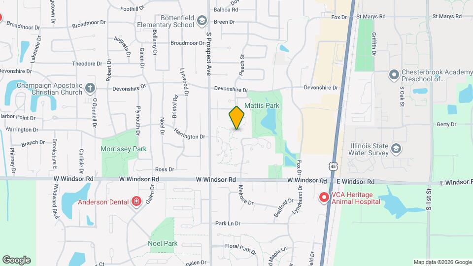2107 Melrose Dr, Unit A Map and Location Details