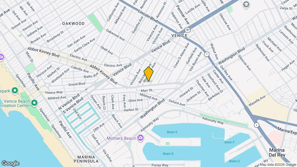 2422 Abbot Kinney Blvd Map and Location Details