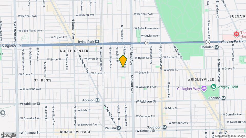 3814 N Marshfield Ave, Unit 3 Mapa y Detalles de la Ubicación