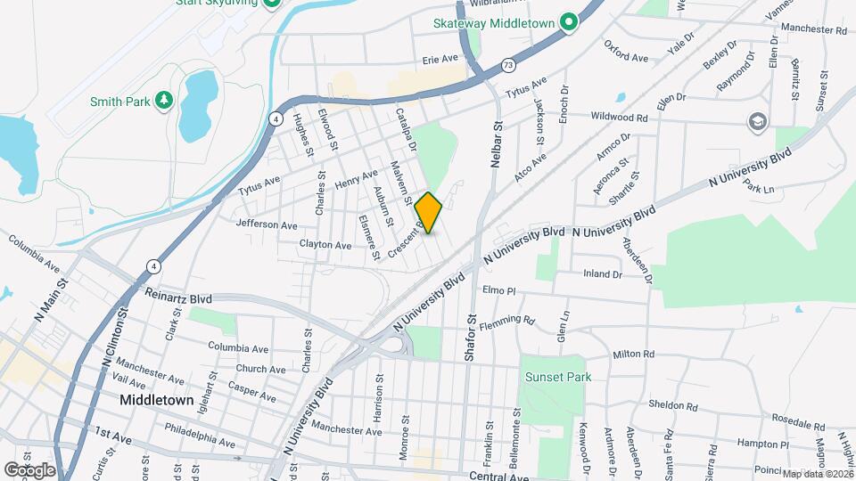 619 Malvern St Map and Location Details