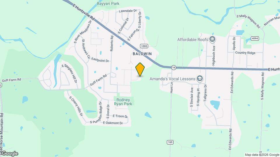 1634 S Borden St Map and Location Details