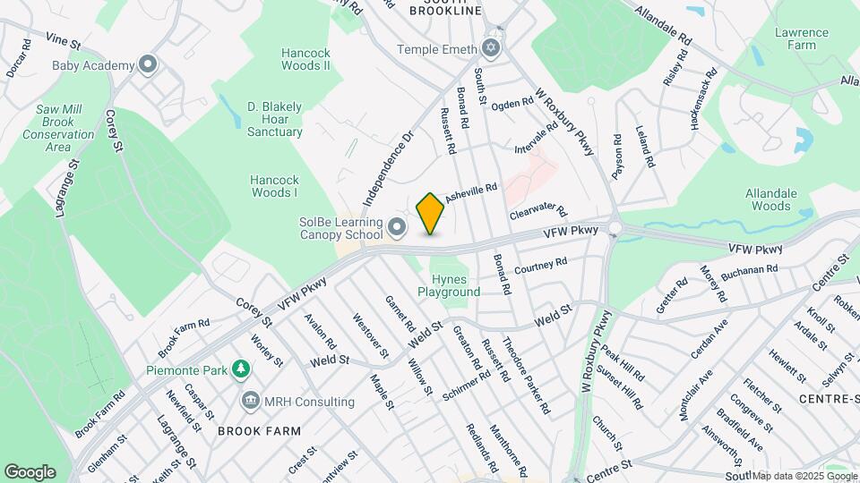 533 VFW Parkway Map and Location Details