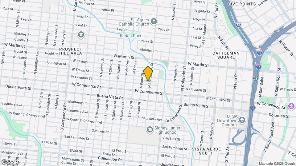1903 W Houston St Map and Location Details