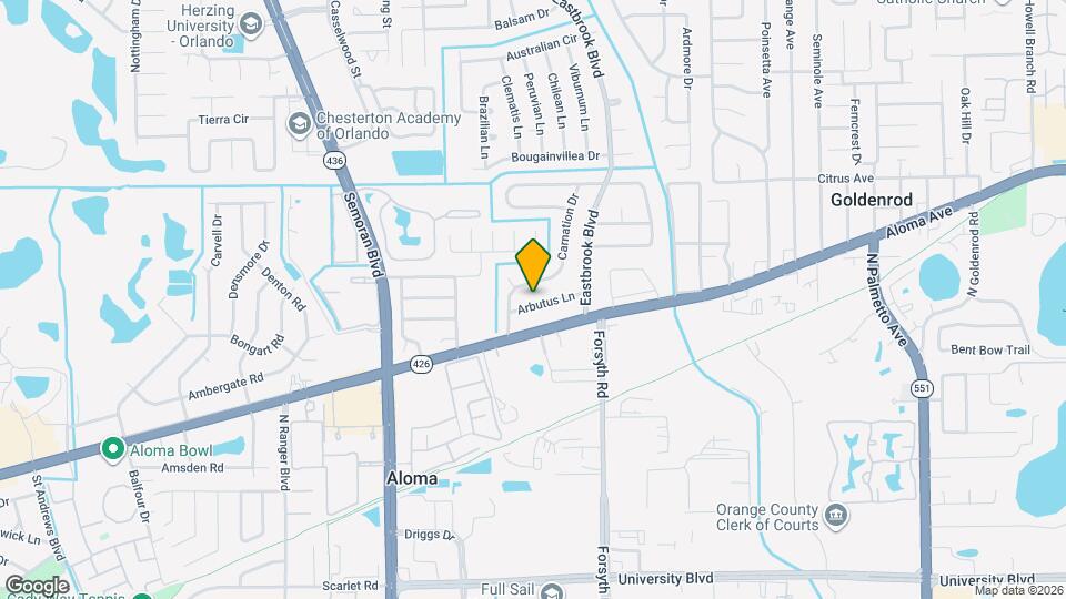 3463 Arbutus Ln Map and Location Details