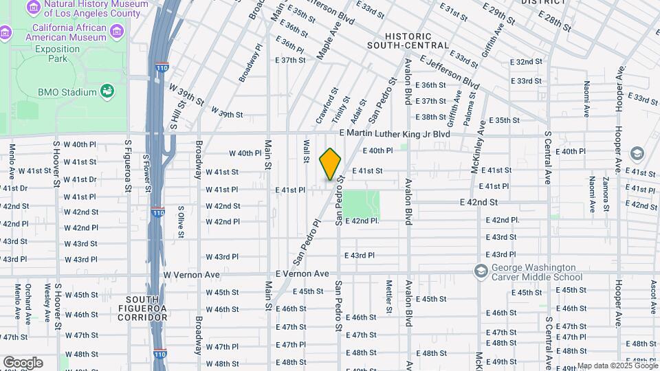 259 E 41st Pl Map and Location Details