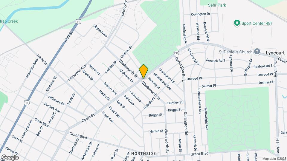 968 Wadsworth St Map and Location Details