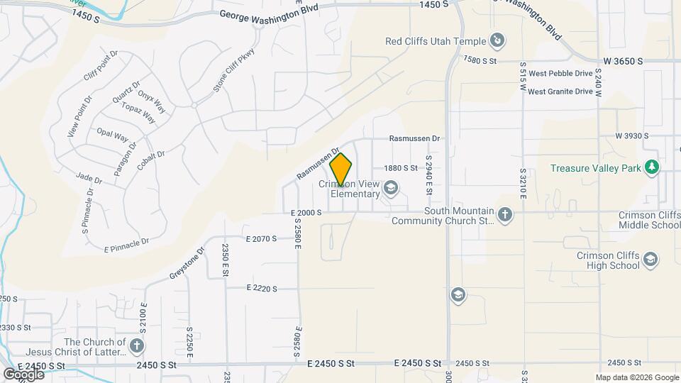 1936 S 2700 E Cir Map and Location Details