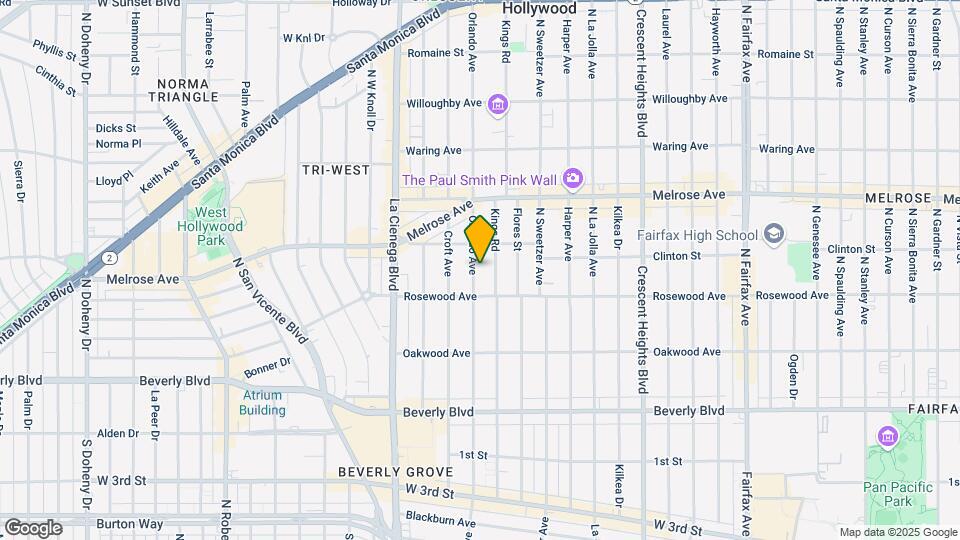 530 N Orlando Ave Map and Location Details