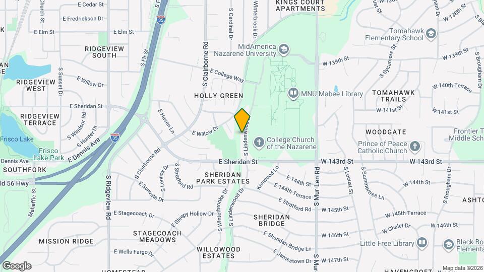 849 S Lindenwood Dr Map and Location Details