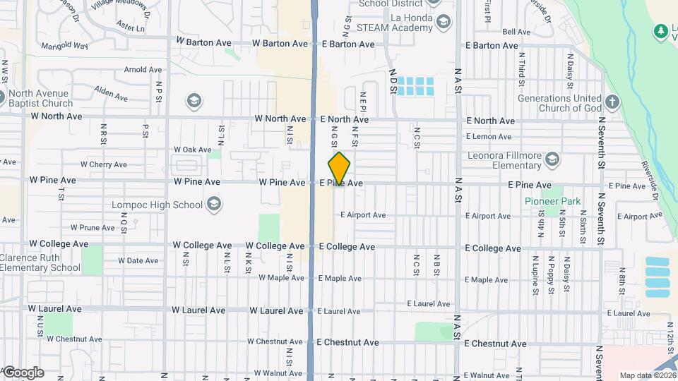 728 N G St Map and Location Details