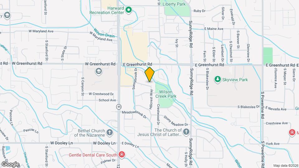 2436 Hillcrest Way Map and Location Details