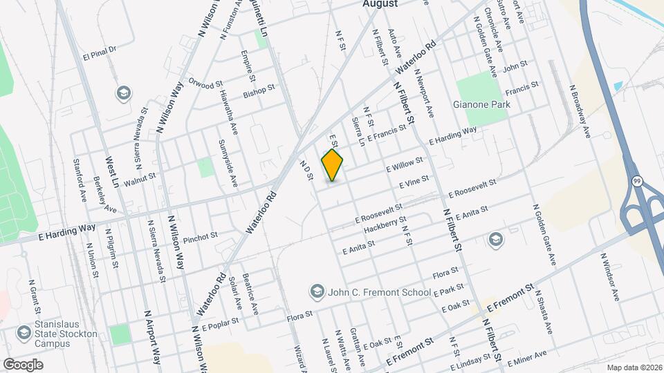 2239 E Willow St Map and Location Details