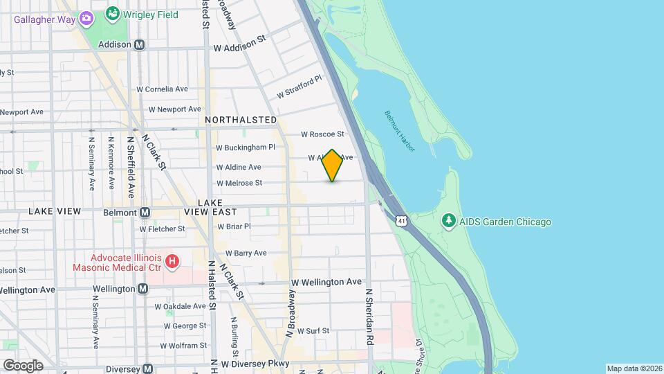 457 W Melrose St, Unit 112 Map and Location Details