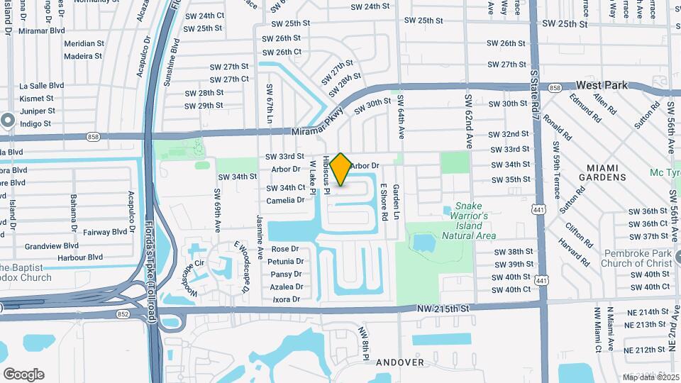 6633 Coconut Dr Mapa y Detalles de la Ubicación